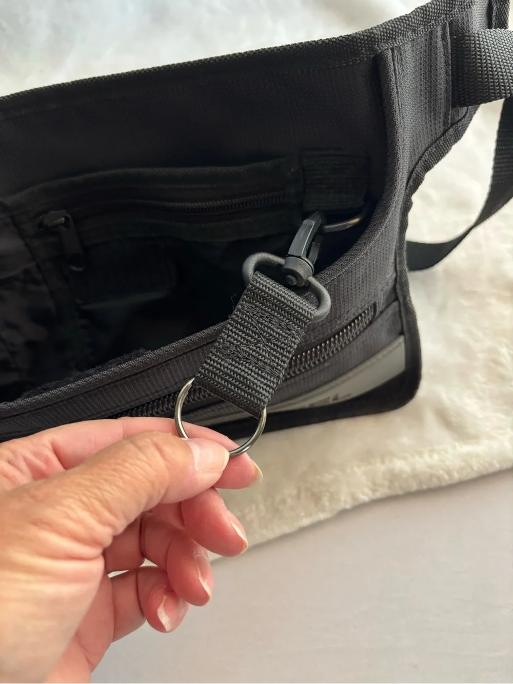 DIESEL Belt Bag Fanny Pack Black Adjustable Strap